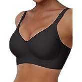 Owucozy No Show Gel Bras for Women -Wireless Comfortable Full Coverage Jelly Smoothing Bra with Support and Lift