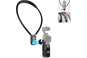 NEEWER Magnetic Neck Mount with Pocket 3 Cage, Flexible Quick Release Action Camera Neck Holder Compatible with Hero 13 12 11