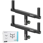 Vondynote Set of 2 Dual Speaker Mount Bar Speaker Pole Bracket Adjust Width | 35mm Pole Mount, Dual Speaker Mounting Fork, Dual Mount Speaker Bracket, Adjustable