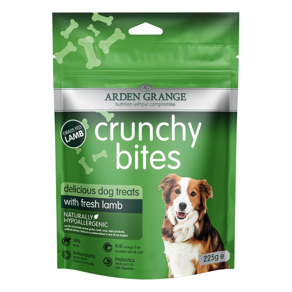 Arden Grange Crunchy Bites Dry Dog Treats Lamb, 225 g