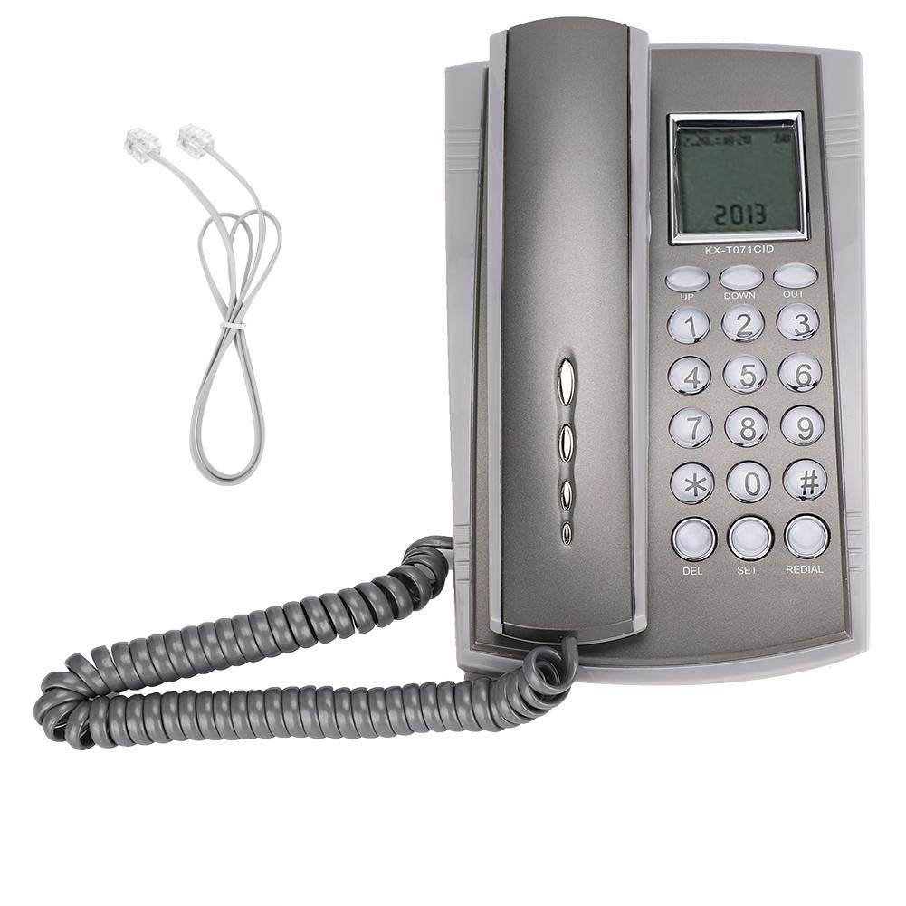 Clear Sound Landline Caller ID Desktop Office Corded Telephone, Corded Telephone, Wall Mount for Hotel Office