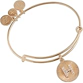 Alex and Ani Initial I Pave Starburst Texture Bangle