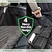 UPSKY Dog Car Seat Cover Luxury Pet Seat Cover with Mesh Window, Side Flap, 4 straps, 600D Heavy Duty Waterproof Scratch Proof Nonslip Pet Seat Cover Hammock for Cars SUVs and Trucks