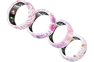 AodoT 4 Pack Ring Cover Compatible with Oura Ring/ SAMSUNG Galaxy Ring/ ULTRAHUMAN Ring AIR/ RingConn Protector, Silicone Elastic Case Compatible for Oura Ring Gen 3 Working Out Accessories Men Women