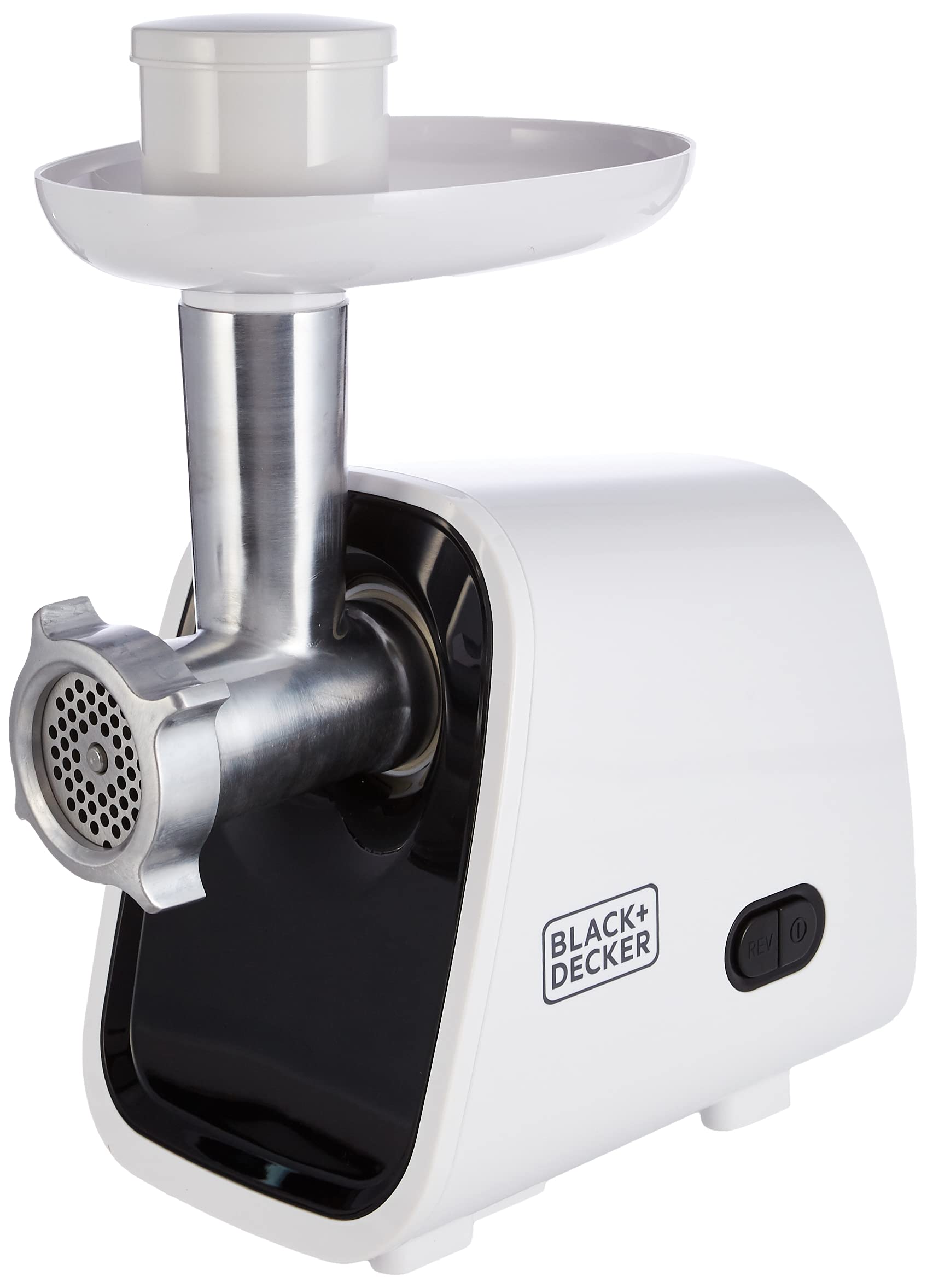Black+Decker 1500W 3in1 Meat Mincer/Grinder/Sausage Maker, White