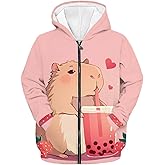 Fishoutleap Girls' Fashion Hoodies & Sweatshirts Size 6-16 Lightweight Zip Up Hoodie Casual Long Sleeve Jacket