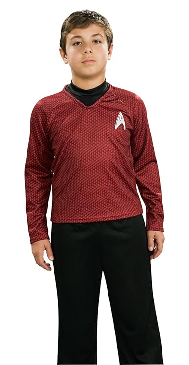 Red - Star Trek Deluxe - Kinder-Kostüm - Small - 117cm