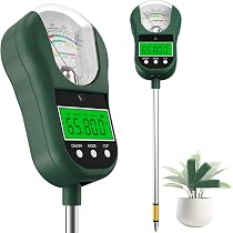 Jxikatx 7-in-1 Soil Test Kit, Soil Moisture Meter/pH Meter/L