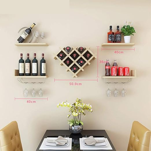 Soporte De Pared Para Gabinete De Vino Repisa De Pared