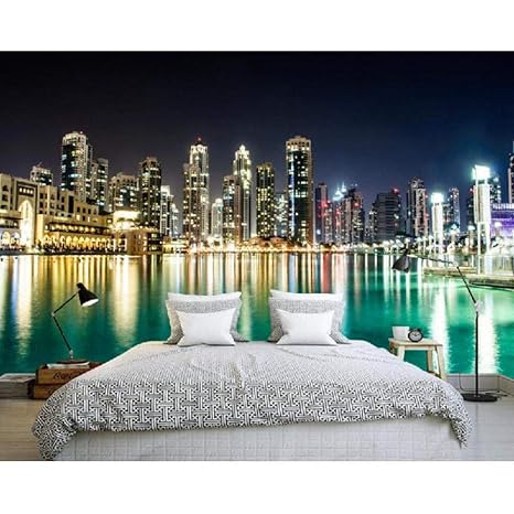 Amazon Com Dalxsh 3d Mural Hongkong City Building Landscape