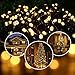 Fairy Lights Outdoor String Lights 33ft 100 LED with Memory Modes Controller, Extendable Christmas Lights Decorations for Wedding, Christmas, Party, Patio, Indoor Outdoor (Black Wire- Warm White)
