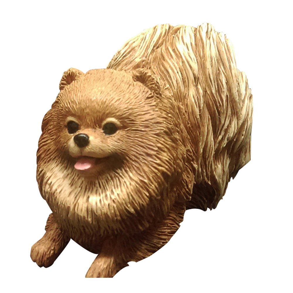 Zonstore Resin Crafted Small Puppy Dog - Pomeranian Statue Sculpture