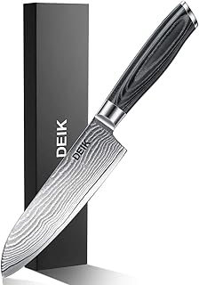 Deik Küchenmesser, Professionelle Damastmesser Kochmesser aus VG10 Edelstahl mit Scharfer Klinge und Ergonomischem Griff