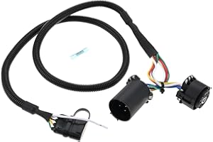 Mtsooning 7 Pin to 4 Pin Trailer Wiring Harness with Reverse Wire,43 Inches Trailer Extension Wire Connector Adapter Replacement for Trucks Pickups, Trailer Plug for Installing LED Tailgate Light Bar