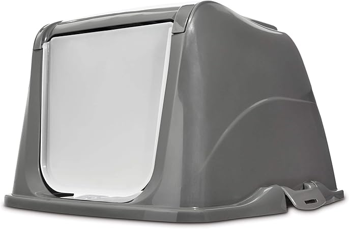 so phresh gray open cat litter box