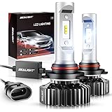 SEALIGHT 9005/HB3 LED Headlight Bulbs,12000LM High Beam/Fog Light LED Conversion Kit 6000K Xenon White Non-polarity, Pack of 
