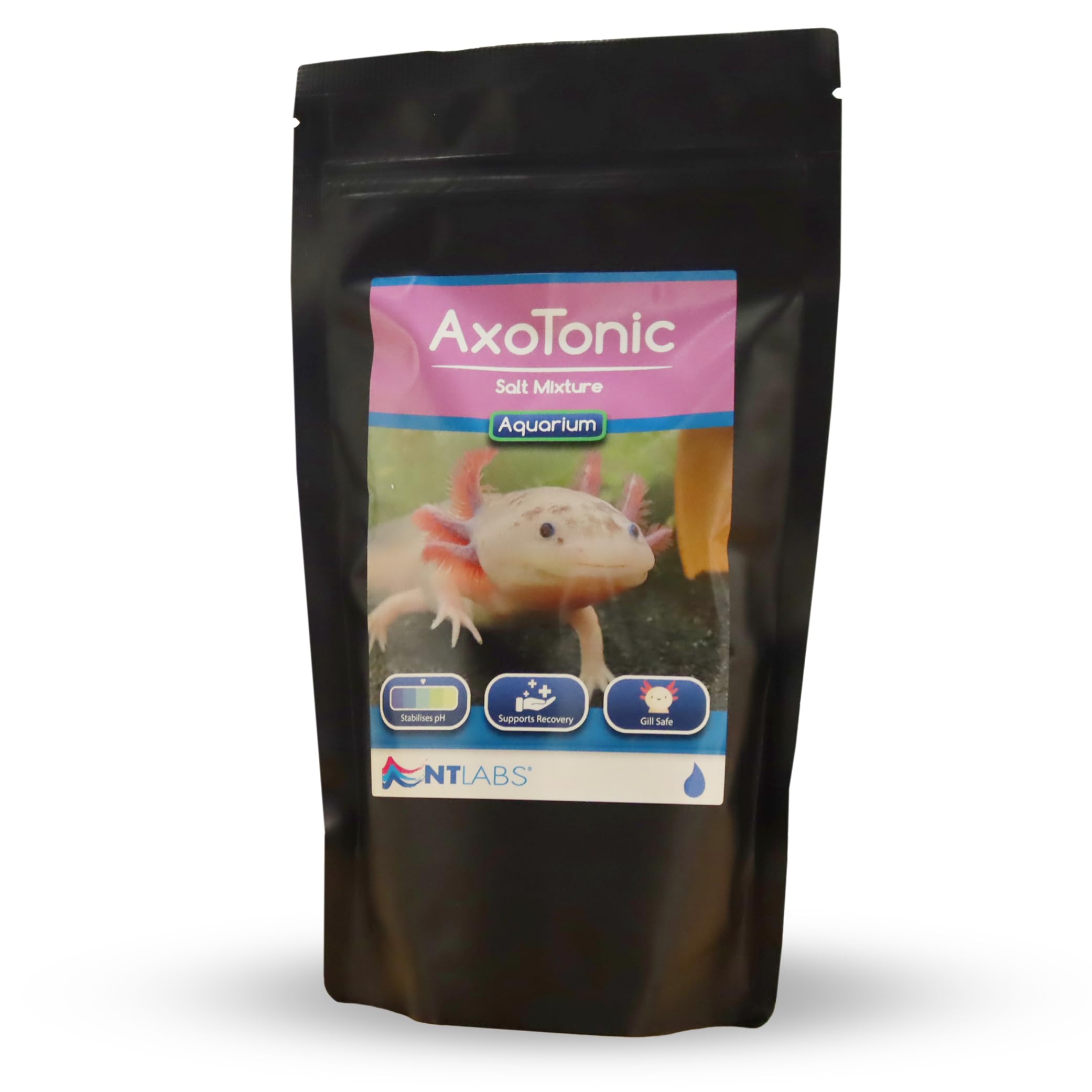 NT Labs AxoTonic Salt Mixture, Reduces Occurrence & Supports Recovery From Axolotl Infections, Creates Optimal Water Conditions For Axolotls, Aquarium Accessories (500g)