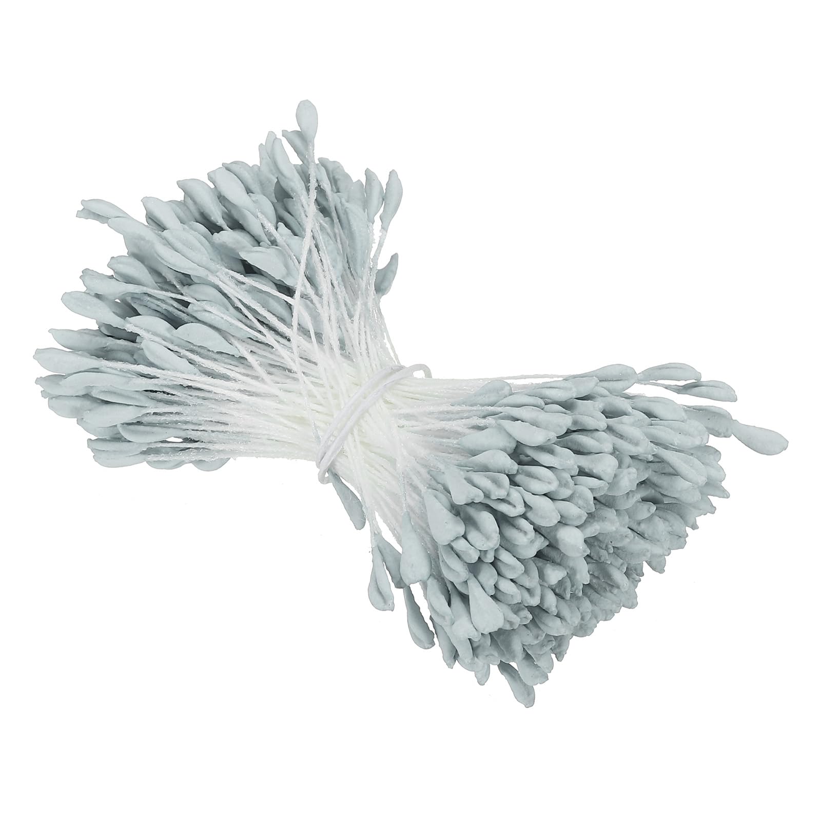 PATIKIL 2.5mm Double Heads Flower Stamen, 340 Pcs Artificial Flower Stamen Pistil Matt Pearl Floral Stamen for DIY Christmas Card Wedding Decoration, Dark Blue