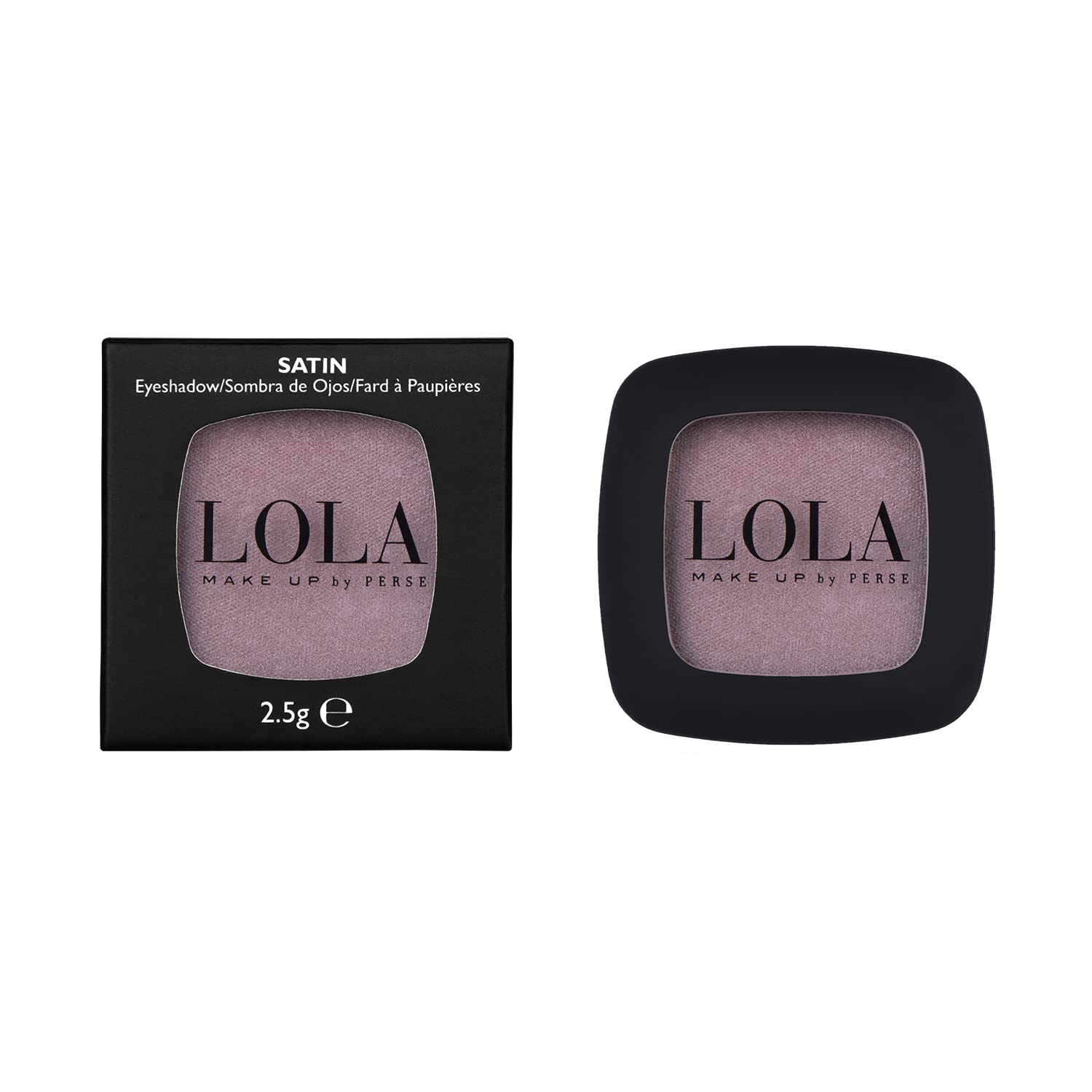 Lola Make-Up Mono Eyeshadow, Dark Rose, Satin, Rich Intense Pigmentation, High Coverage, Use Wet & Dry, All Skin Tone, Mineral Oil Free, Vegan & Cruelty Free, No. 043
