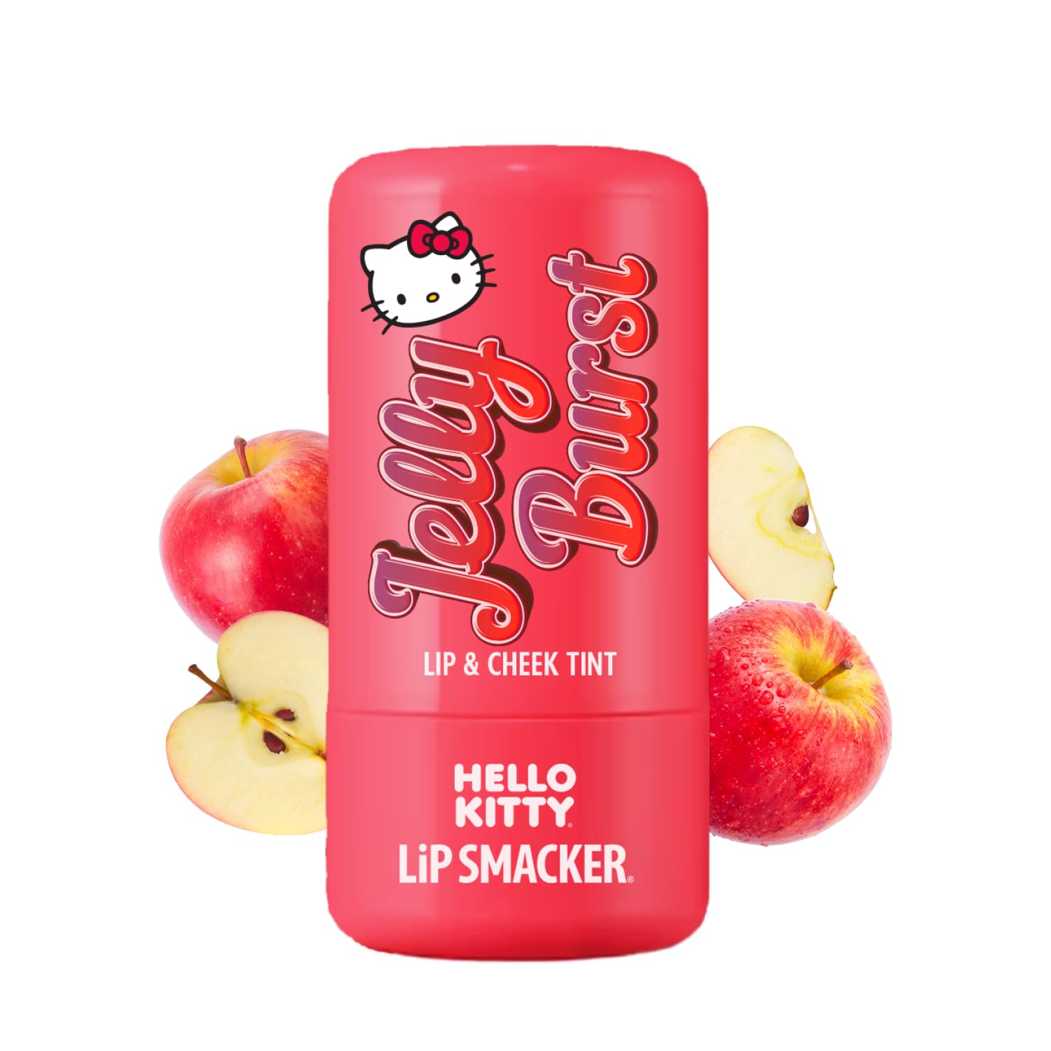 Photo 1 of Lip Smacker Hello Kitty So Jelly Lip & Cheek Tint, Moisturizing Sheer & Buildable Color, Fun Bouncy Jelly Texture, Sweet Apple Flavor - Apple