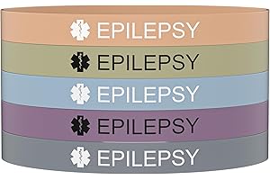 Pmormyy 5PCS Medical Alert Bracelet for Women Men, Medical Alert ID Silicone Wristband Bracelets for Diabetic 1/2 D.N.R Pacemaker Epilepsy
