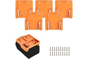 Battery Holder Compatible for RIDGID 18V Battery Mounts Dock Holder Work for L1815R B1820R L1830R B1830R B1820 R840084 AC8400