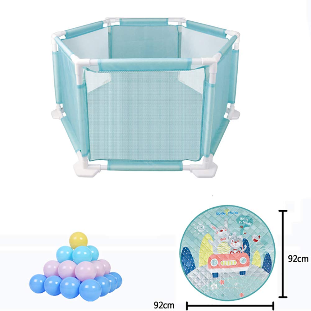 Playpen Mat B07kvrypr8 6パネルの安全性プレイヤード アンチロールオーバー幼児クロールキッズアクティビティセンター 50 5cm高さ 色 Bsnowf ベビーサークル Playpen Mat Playpens ベビーサークルプレイヤード クリスマス特集