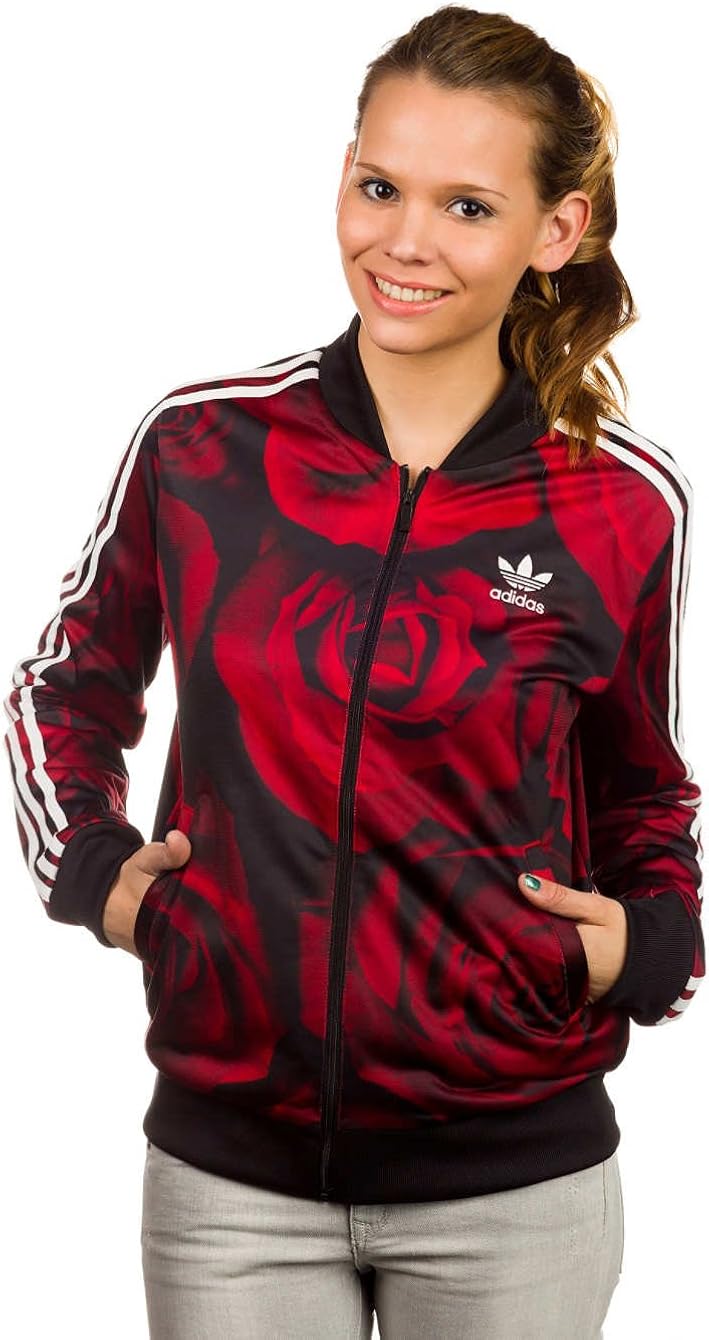 Jacket Women adidas Originals Red Clash TT Jacket: Amazon.co.uk: Sports & Outdoors