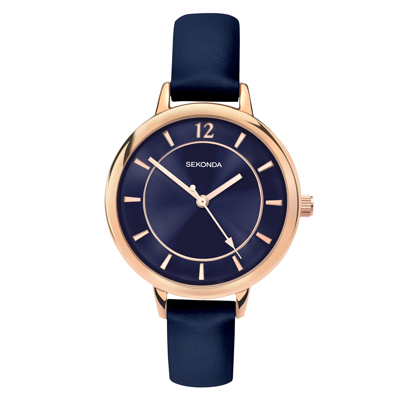Sekonda Women's Quartz Watch with Blue Dial Analogue Display and Blue PU Strap 2136.27 — image 1