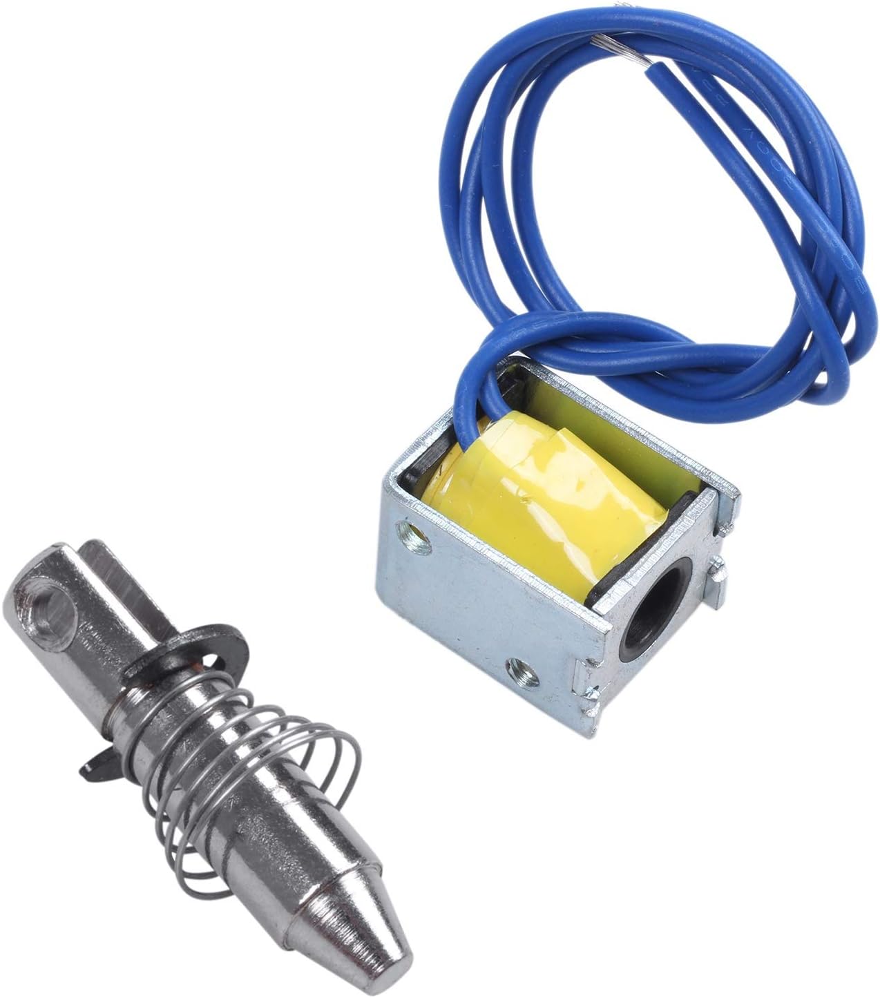 JVSISM DC12V Push Type Open Frame Solenoid Actuator 10mm