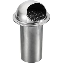 Stainless Steel Round Louver Vent Cover – 3 Inch With Gloves, For Bathroom & Home - View #5