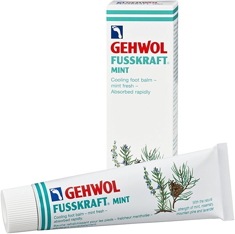 Gehwol Fusskraft 75ml Cooling Foot Balm - Rapid Absorption, Mint Fresh