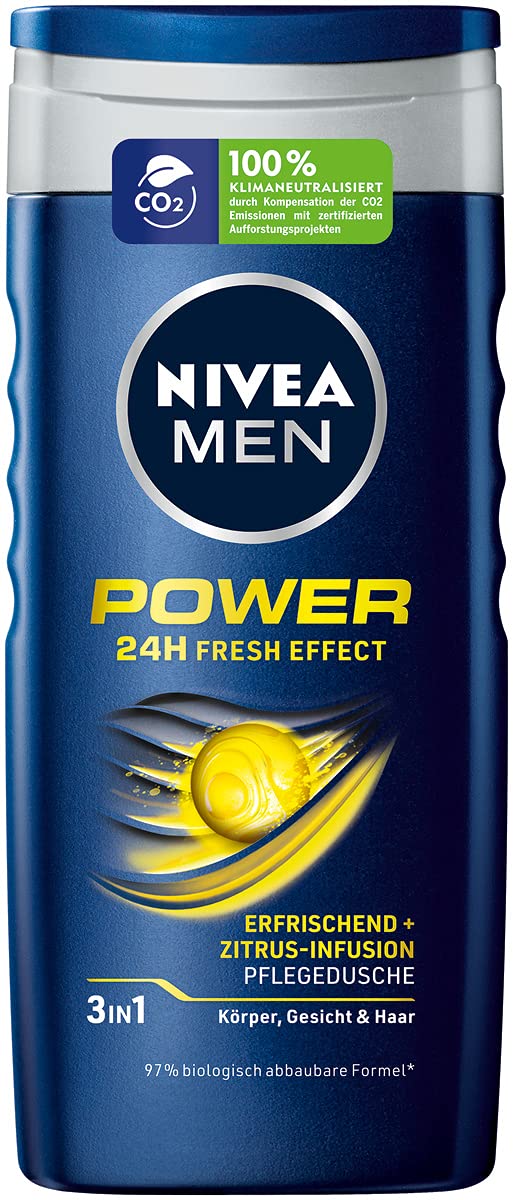 Nivea - Shower Gel For Men Power Fresh - 250 ml