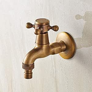 Lavadora exterior grifo Lavadora grifo de latón simple montado en la