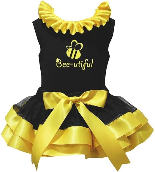 black and white dress with yellow accessories