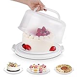 Cake Carrier with Lid and Handle, Multipurpose Cake