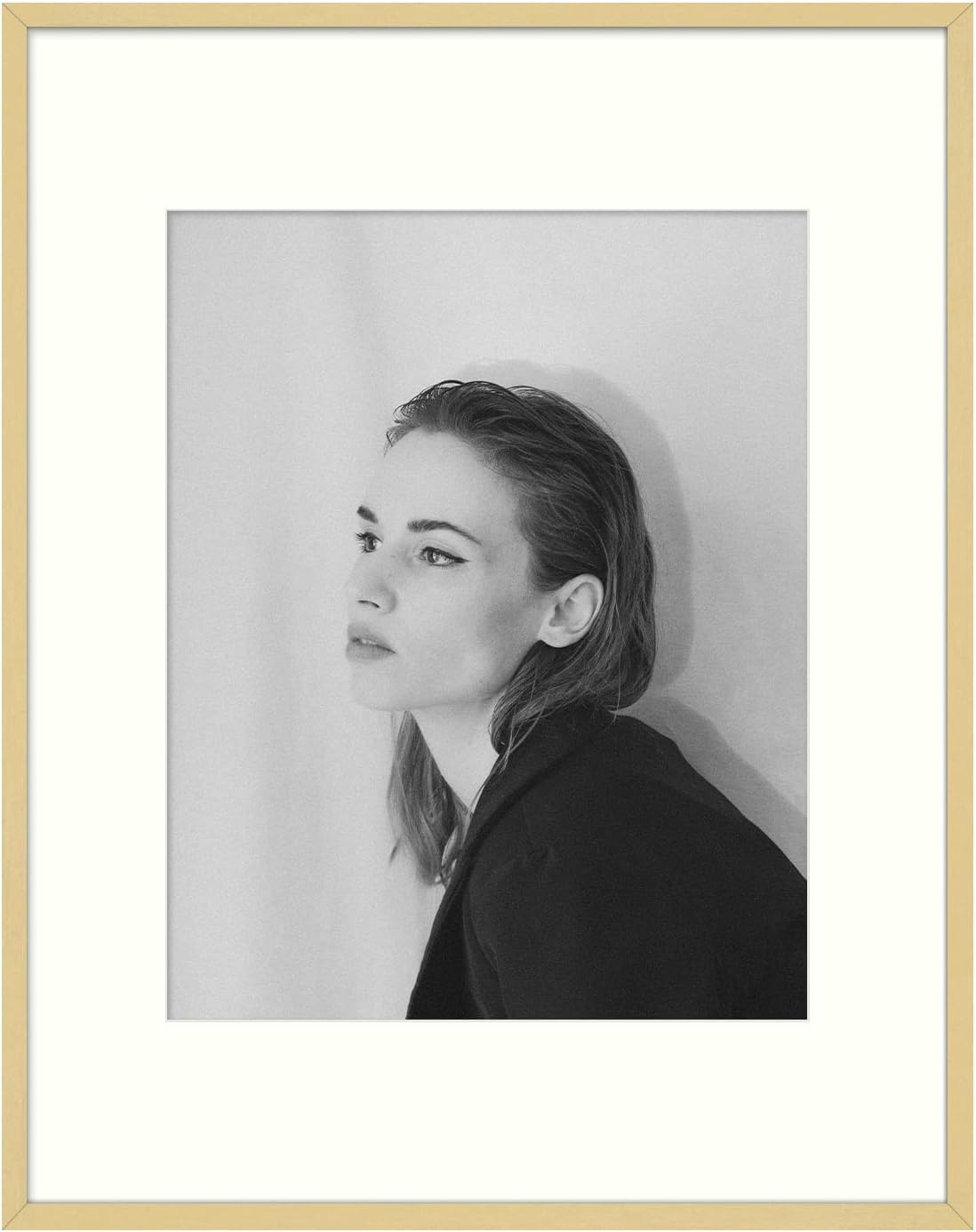 Photo Albums, Frames & Accessories - Golden State Art, 11x14 Aluminum Photo Frame with Ivory Mat for 8x10 Pictures - Sawtooth Hangers, Spring Clips - Wall Mounting - Real Glass - Metal Frame (Gold, 1-Pack)