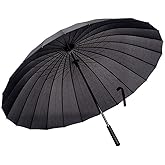 Lancoon 24 Ribs Large Umbrella Fashion Long Handle Straight Anti-UV Sun/Rain Stick Umbrella KS07P
