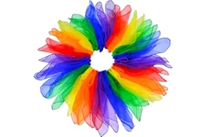 Jmkcoz 24pcs Square Juggling Silk Dance Scarves Magic Tricks Performance Props Accessories Movement Scarves 24 by 24 Inches 6 Colors