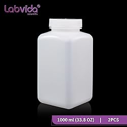Labvida Square Reagent Bottle HDPE Wide Mouth