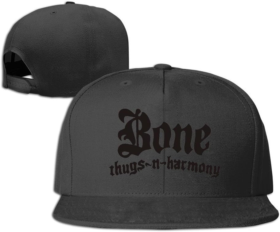 XCarmen Okpk Rare Bone Thugs-N-Harmony Clip Plain Adjustable Snapback Hat Baseball Cap Unisex Ash Black