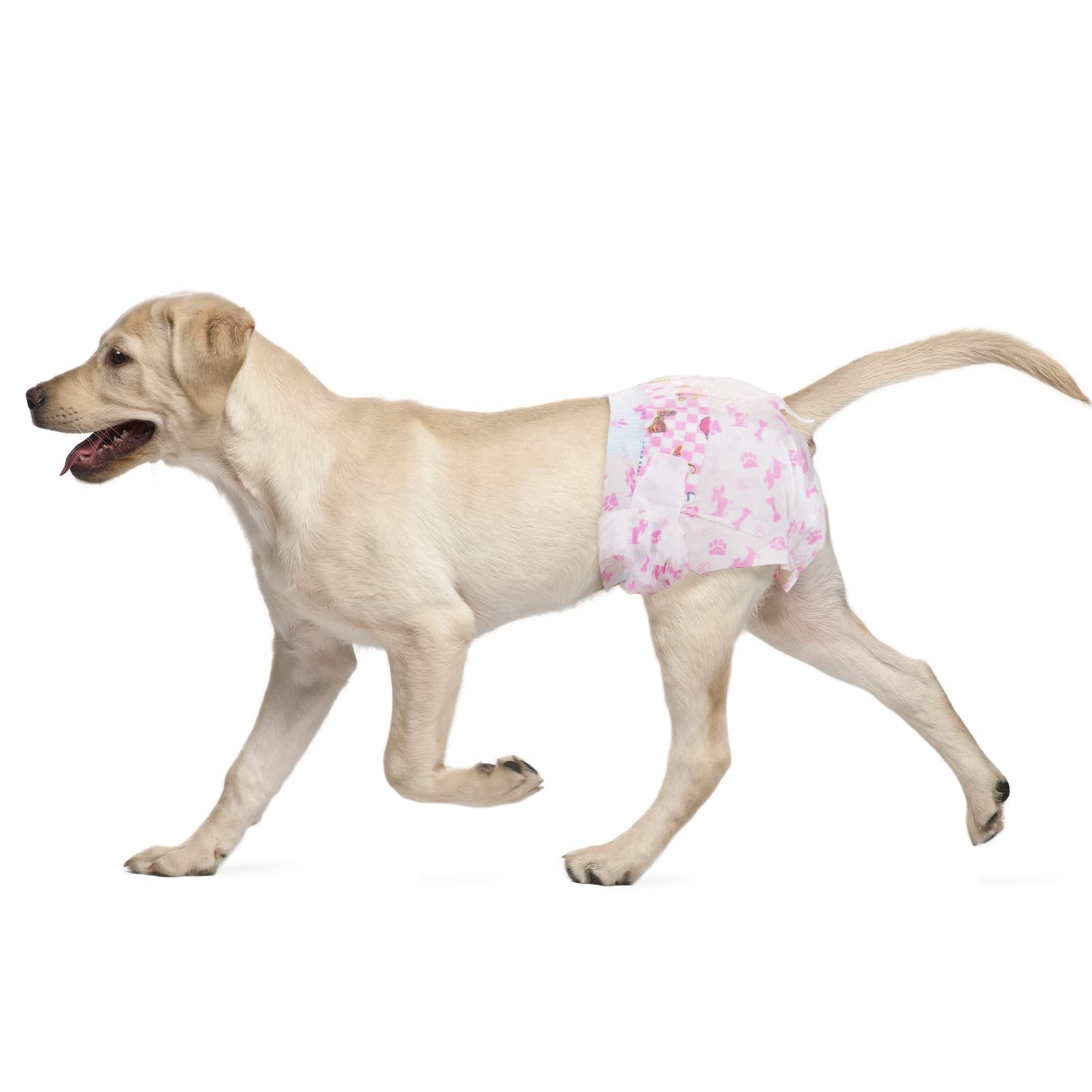 Photo 1 of Dono Disposable Dog Diapers Female, Super Absorbent Doggie Diaper, Rapid-Dry Gel Technology Puppy Diapers, Leak-Proof Fit for Doggy Cat in Heat, Excitable Urination, Incontinence, Large