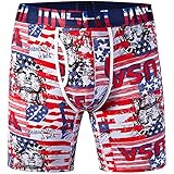 JINSHI Men's Underwear Bamboo Performance Long Boxer Briefs