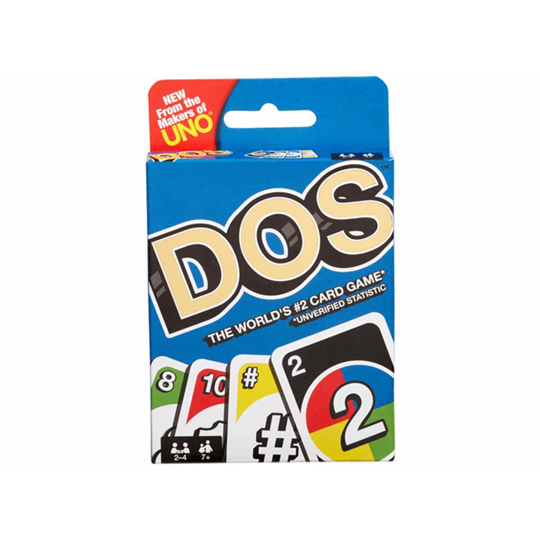 Photo 1 of Mattel Games DOS Family Card Game, From the Makers of UNO, with 108 Cards, Makes a Great Game for 7 Year Olds and Up