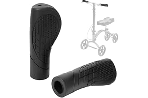 Knee Scooter Hand Grips - 7/8" Replacement Handles for Rollator Walkers, Wheelchairs & Mobility Aids, 2 Pcs
