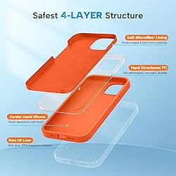 Miracase Designed for iPhone 13 Case, with Tempered