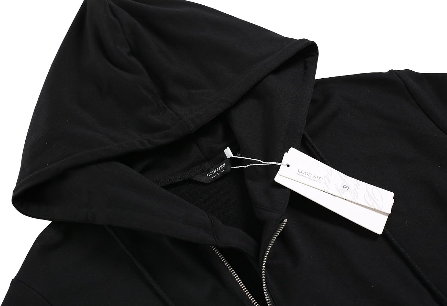 COOFANDY Men's Fashion Long Hooded Outwear Hoody Sweatshirt Teenager Hoodies Longline Cardigan: Clothing