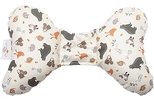 Original Baby Elephant Ears Head Support Pillow for Stroller, Swing, Bouncer, Changing Table, Car Seat, etc. (Frolic)