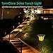 TomCare Solar Torches Lights, Waterproof Flickering Flame Solar Outdoor Lights Landscape Decoration Solar Torch Light Dusk to Dawn Auto On/Off Solar Lighting for Yard Pool Garden Patio, 2 Pack