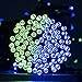 easyDecor Solar String Lights 200 LED 72ft 8 Modes Solar Powered Christmas Fairy String Lights for Outdoor Xmas Tree Patio Party Lawn Garden Wedding Party Halloween Holiday Decoration (Blue Green)